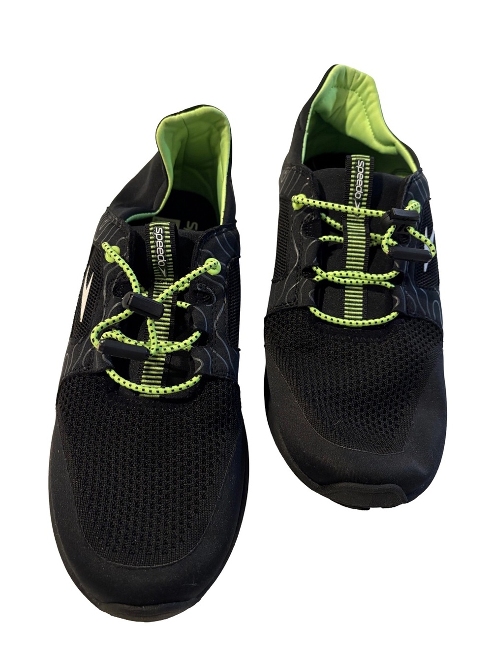 Speedo Surfwalker Water Shoes • Men’s 9-10 • Black & Neon Green 🌊